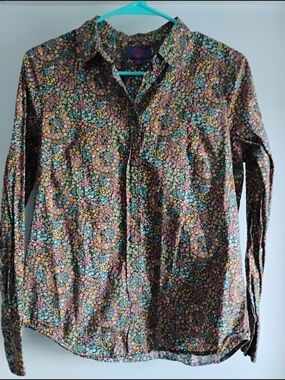 J. Crew Liberty Little Marquess Floral Button Front Shirt